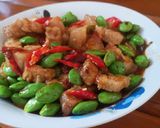 รูปขั้นตอนการทำที่ 3 ของ สะตอผัดหมูสามชั้น พริกแดง