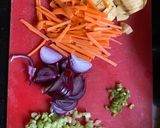 A picture of step 2 of Minestrone Soup.
