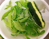 Hình bước làm 1 của món Detox dưa leo bạc hà dưỡng nhan