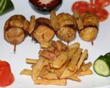 A picture of step 4 of Fried potato basket with fries 😋.
