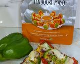 A picture of step 5 of Tandoori Mayonnaise Capsicum Pizza.