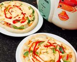 Hình bước làm 5 của món Pizza bằng nồi chiên không dầu