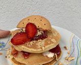 Φωτογραφία βήματος 3 της συνταγής Pancake με βρώμη και μπανάνα !!