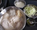 A picture of step 1 of Multi flour cabbage Muthiya.