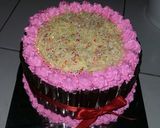 Foto langkah ke 10 dari resep Blackforest Kukus Lembut (Rainbow Cake/Cake Ultah).