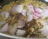 A picture of step 1 of Aloo baingan.
