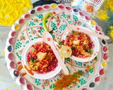 A picture of step 4 of Kurkuri Mathri Chaat 🎉🎉.