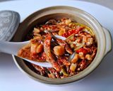 Hình bước làm 4 của món CÁ cơm than kho dưa môn