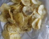 A picture of step 3 of Nendran banana chips.
