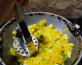 A picture of step 2 of Masala Toast.