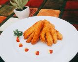Foto langkah ke 4 dari resep Pisang Goreng Kipas Pasir.