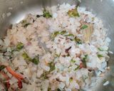 A picture of step 6 of Mutton keema.