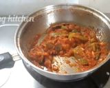 A picture of step 4 of Kadai babycorn.