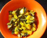 A picture of step 4 of Bitter Gourd Green Mango Curry.