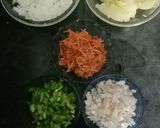 A picture of step 1 of Left over rice cutlet.