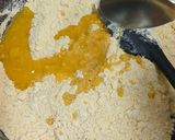 A picture of step 1 of Sooji besan laddo.