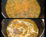 A picture of step 4 of Methi Matar Malai.