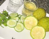 A picture of step 1 of Mint Slush.