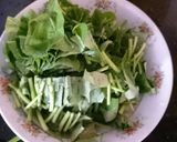 Hình bước làm 2 của món Canh rau lang mỡ bò (Chú Ế)
