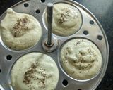 A picture of step 3 of Moong Dal Idlis.