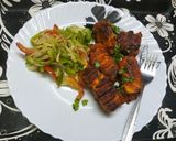 A picture of step 2 of Grilled Tawa Fish With Sautéed Vegetables.