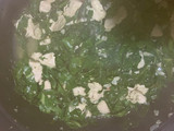 Espinacas con pollo y crema