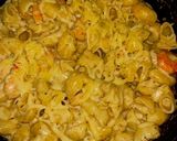 Tejszínes-sajtos garnélás tészta recept fázis 4 fotója