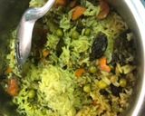 A picture of step 6 of Mint pulao.