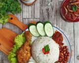 Foto langkah ke 4 dari resep Nasi Lemak Komplit (rice cooker).