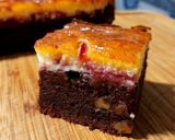 Foto del paso 4 de la receta: Cheesebrownie con coulis de frambuesa