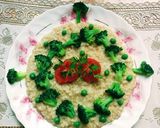 A picture of step 6 of Broccoli Oats.