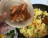 Hình bước làm 5 của món Cơm chiên tôm