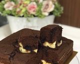 Foto langkah ke 8 dari resep Chocolate Marble Cheese Cake.