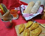 A picture of step 7 of Iranian Potato Patties Sandwich ساندویچ کوکو سیب زمینی.