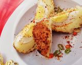 A picture of step 3 of Potato Kibbeh with Eggs.