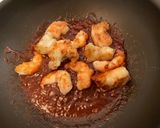 รูปขั้นตอนการทำที่ 5 ของ กุ้งผัดพริกสไตล์ญี่ปุ่น(エビチリ เอบิชิลลี่)