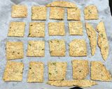 A picture of step 11 of Spring Onion-Sesame-Oat Crackers.