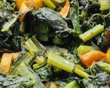 A picture of step 8 of Rayo Saag Ki Sabji.