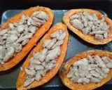 Csirkemellel töltött édesburgonya recept fázis 3 fotója