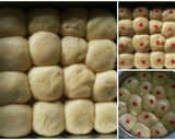Foto langkah ke 7 dari resep Roti Manis Isi Selai Strawberry & Cinnamon Rolls (hanya dgn satu resep) 😃.