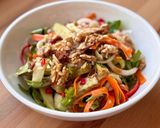 Hình bước làm 4 của món 🌱 Gỏi Cà Rốt Dưa Leo Đậu Hủ Chay (Vegan)
