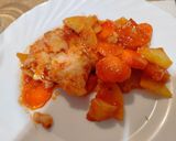Foto del paso 9 de la receta: Bacalao con patatas y carlotas con tomate 😋😋😜