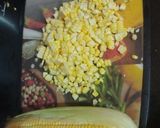 A picture of step 1 of Sweet Corn soup.
