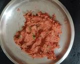 A picture of step 3 of Beetroot Sweet Potato Tikki / Pink Tikki.
