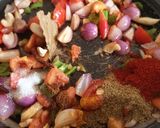 A picture of step 3 of Chana masala.