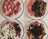 Foto langkah ke 8 dari resep Tok Nyuk Sam (Ham Choi Kon) Steam Babi Cincang Sayur Asin.
