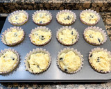 Foto del paso 5 de la receta: Muffins de requesón y arándanos