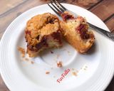 صورة لخطوة 8 من وصفة الكيكة المفتتة بالفراولة Streusel Cake 🇩🇪