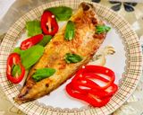 A picture of step 4 of Mackerel with paprika in the oven.