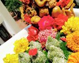 A picture of step 11 of Paan Modak with Gulkand stuffing.